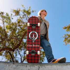 Skate Emblema do Clan Brodie e Tartan 