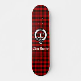 Skate Emblema do Clan Brodie e Tartan 