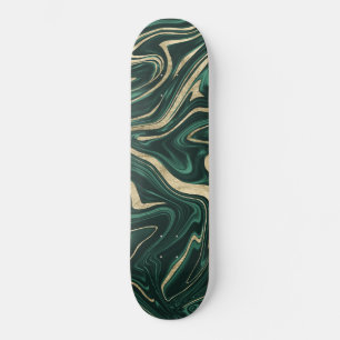 Skate Emerald Green Black Gold Marble #1 #decor #art