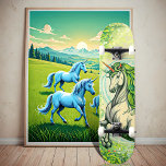 Skate Emerald Unicorn<br><div class="desc">Quer você seja um skatista entusiástico ou alguém que aprecie a magia dos unicórnios, este skate é algo que deve ter. É também um presente encantador para aqueles que apreciam a mistura da imaginação e da aventura.</div>