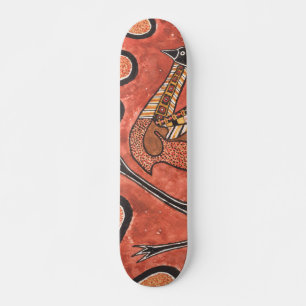 Skate Emu - Pintura De Arte Inspirada Aboriginal