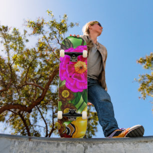 Skate Encantadora Magenta & Dourado
