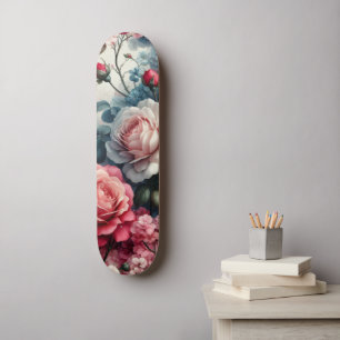 Skate Encanto Floral Rosa Atemporal