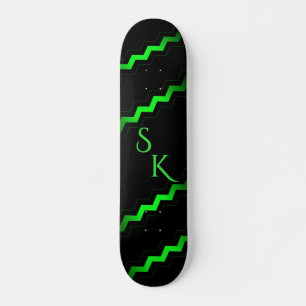 Skate Ênfase Zag Verde Monograma