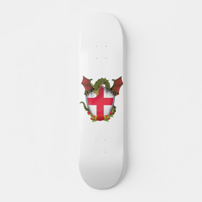 Skate England Dragon e English Flag shield (Frente)