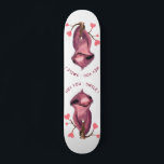 Skate Engraçado Cartoon Romântico Sloth Smile - Personal<br><div class="desc">Engraçado Romântico Sloth Sloth Cartoon Animal Draing Playful Love Hearts - Escolha / Adicione Seu Texto / Fonte / Cor Única - Faça seu presente especial - Redimensionar e mover ou remover e adicionar elementos / imagem com a ferramenta de personalização! - Desenho e Design por MIGNED. Você também pode...</div>