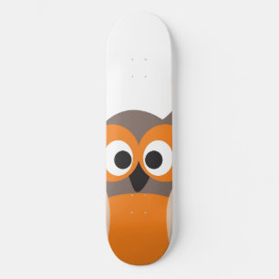 Skate engraçado da coruja dos desenhos animados