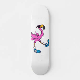 Skate Engraçado Flamingo com óculos de sol  escolher c
