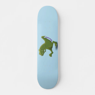 Skate Engraçado humor de desenho animado de T rex dinos