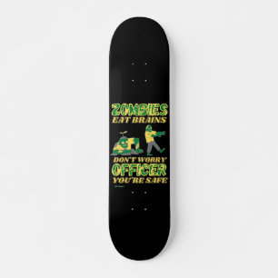 skate engraçado "ZOMBIES EAT BRAINS..."
