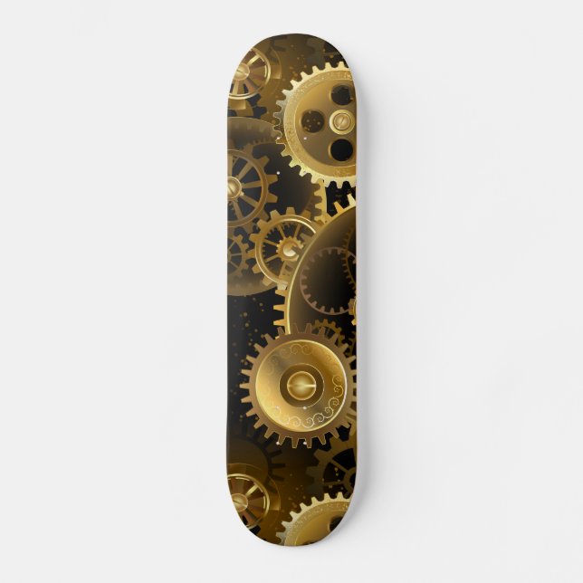 Skate Engrenagens de latão Steampunk perfeitas (Frente)
