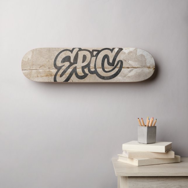 Skate Epic - Letra de arte em Grafite com dificuldades E (Arte de parede (Horz))