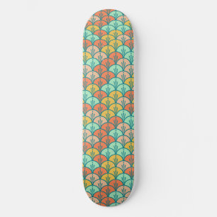 Skate Escala de Peixes Geométricos Modernos Coloridos