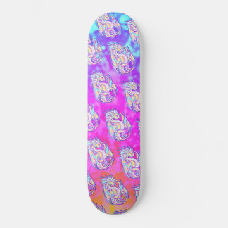 Skate Escrivora Rosa Bela Dragão Girassol Wyvern Inugami