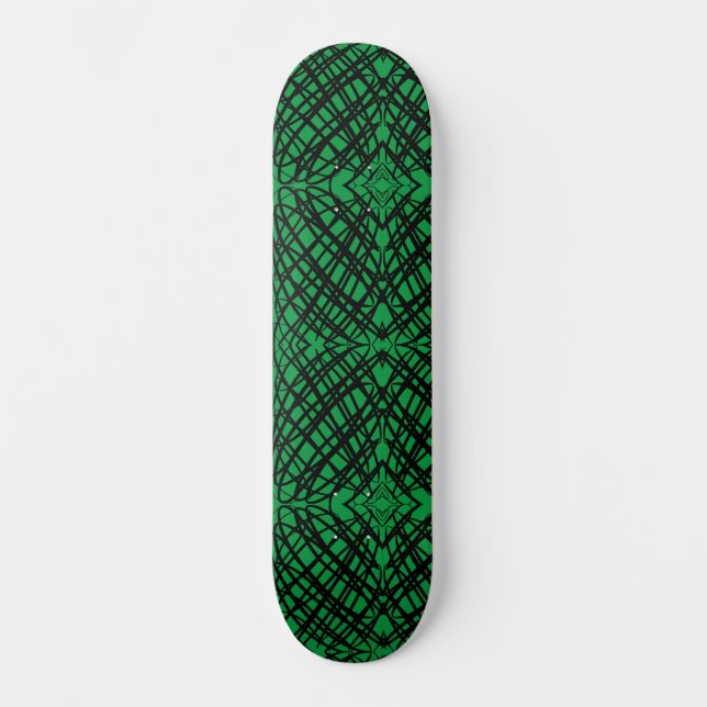 Skate Escrivora Simples | Inclinação Espelho | Verde | (Frente)