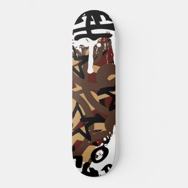 Skate Escrivores de grafite (Frente)