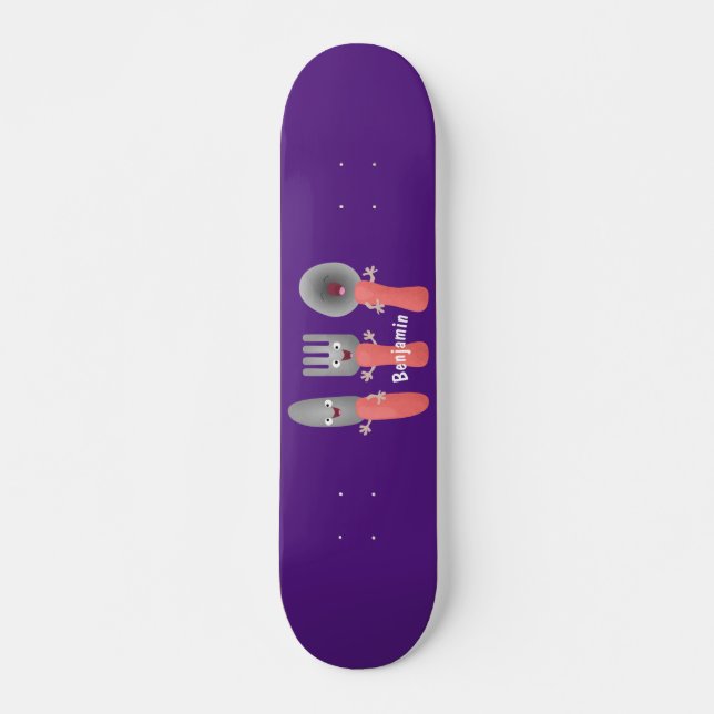 Skate Esforço de faca e talheres de colher (Frente)