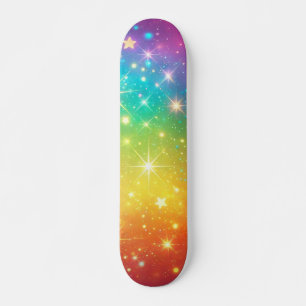 Skate Espaço colorido em estrela do arco-íris