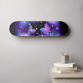Skate Espaço Fantasia Borboletas Cósmicas