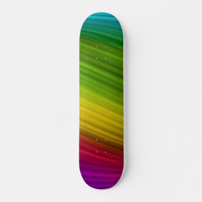 Skate Espectro Incrível de Cores de Arco-Íris (Frente)