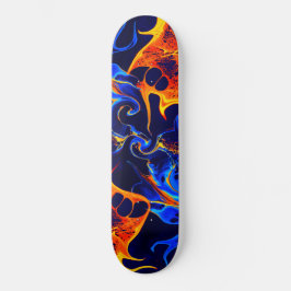 Skate espiral colorido trendy abstrato