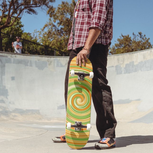 Skate Espiral de coloridos de citros divertidos (Ao ar livre 2)
