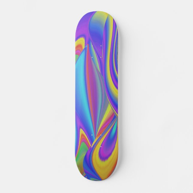 Skate Espírito do Verão Breeze Abstrato 3D Rainbowart (Frente)