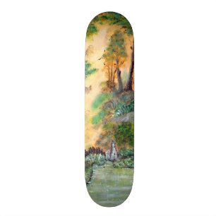 Skate ESQUADRÃO ARTISTA _Floresta laranja