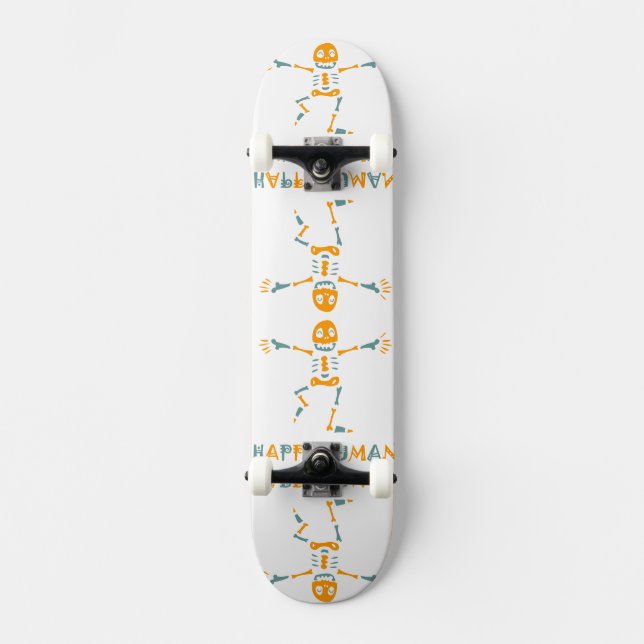 Skate Esqueleto humano feliz (Frente)