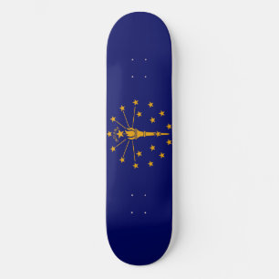 Skate Estado de Indiana Flag Design