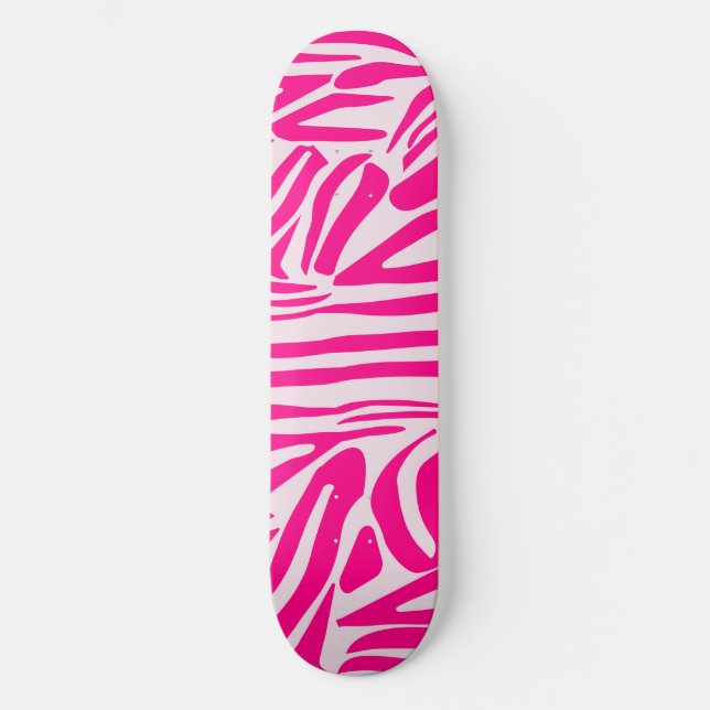 Skate Estampa de zebra rosa (Frente)