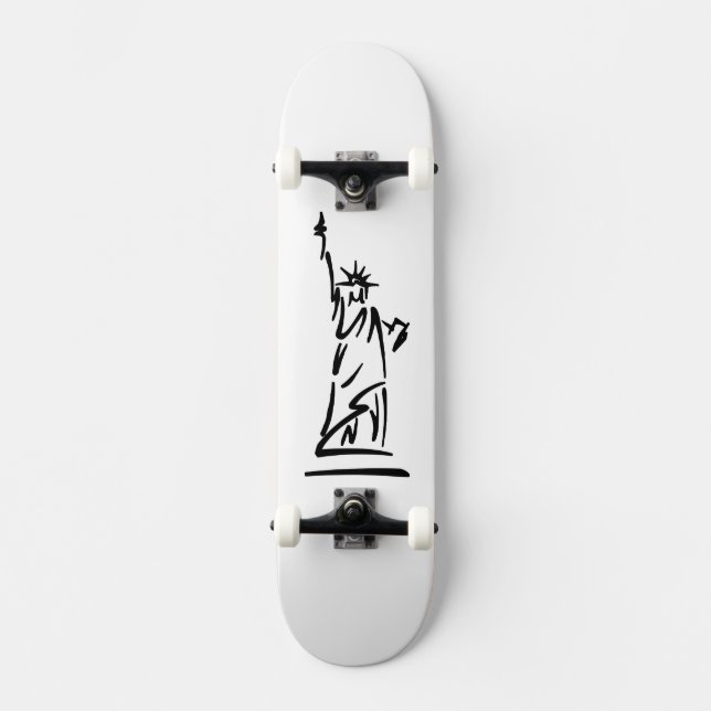 Skate Estátua da Liberdade Azul (Frente)