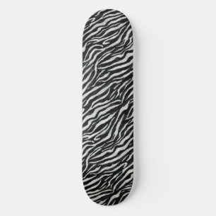 Skate Estética de Impressão Animal de Zebra Chic