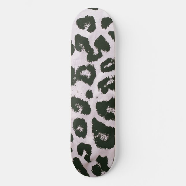 Skate Estética Elegante Impressão Animal Preto Branco (Frente)