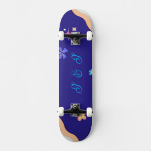Skate Estética Floral Pastel Groovy Retrô