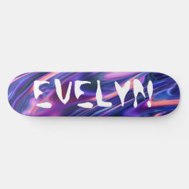 Skate Estilo Cyberpunk Roxo de Adicionar Nome Personaliz