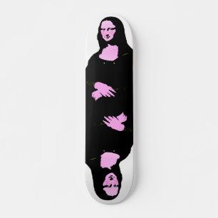 Skate Estilo de Arte Pop da Mona Lisa