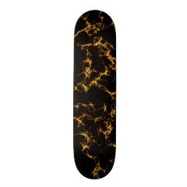 Skate Estilo de mármore elegante 3 - Dourado preto
