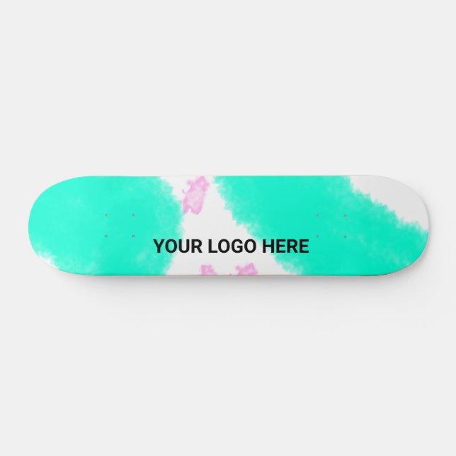 Skate ESTILO DE TEXTO MÍNIMO SIMPLES PRESENÇA verde aqua (Horz)