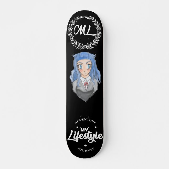 Skate Estilo de vida feminino Kawaii (Frente)