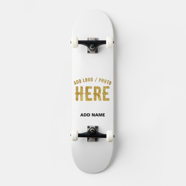 SKATE ESTILO MODERNO PERSONALIZÁVEL BRANCO VERIFICADO MA (Frente)