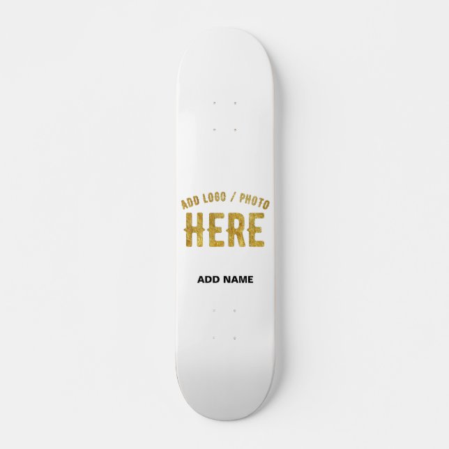 SKATE ESTILO MODERNO PERSONALIZÁVEL BRANCO VERIFICADO MA (Frente)