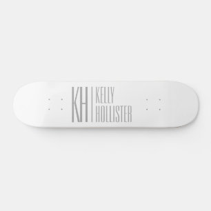 Skate Estiloso Minimal & Moderno Logotipo de Iniciais e
