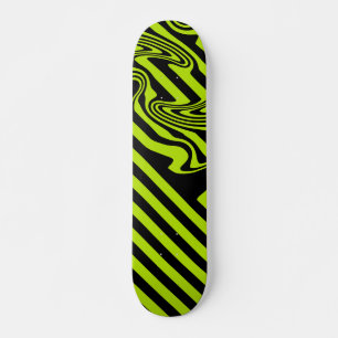 Skate Estirpes e espirais - Verdes limões e Pretos
