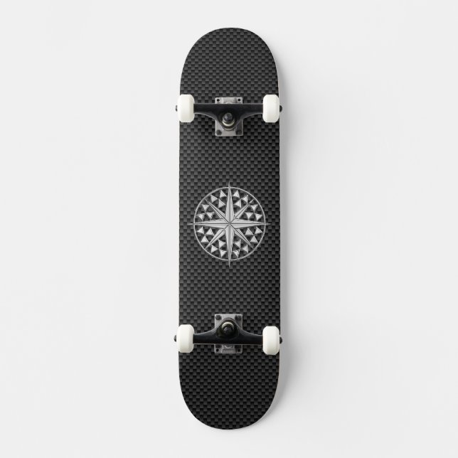 Skate Estrela Náutica Chrome em Fibra de Carbono (Frente)
