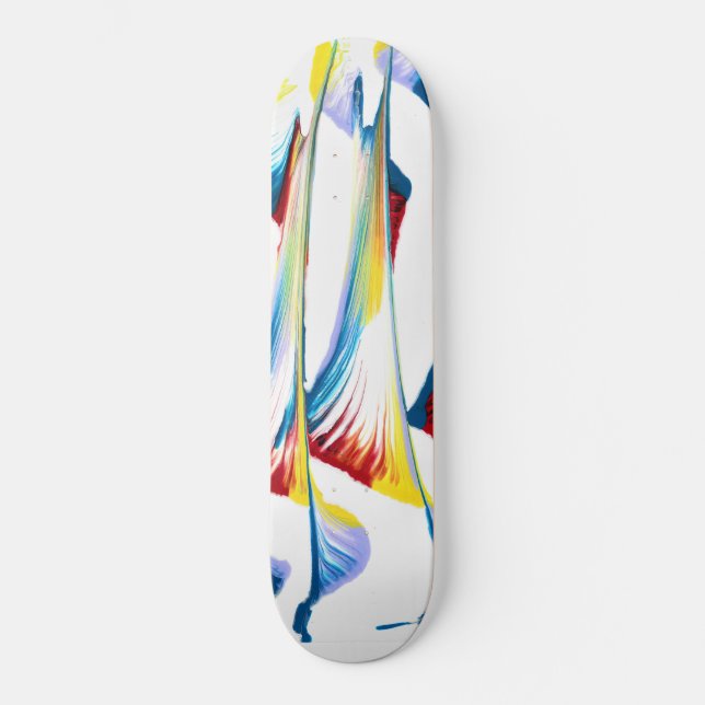Skate Etiqueta Ao Longo De 2 Folhas De Abstrato Skateboa (Frente)