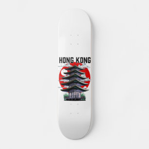 Skate Etiqueta de Bagagem do Botão de Hong Kong