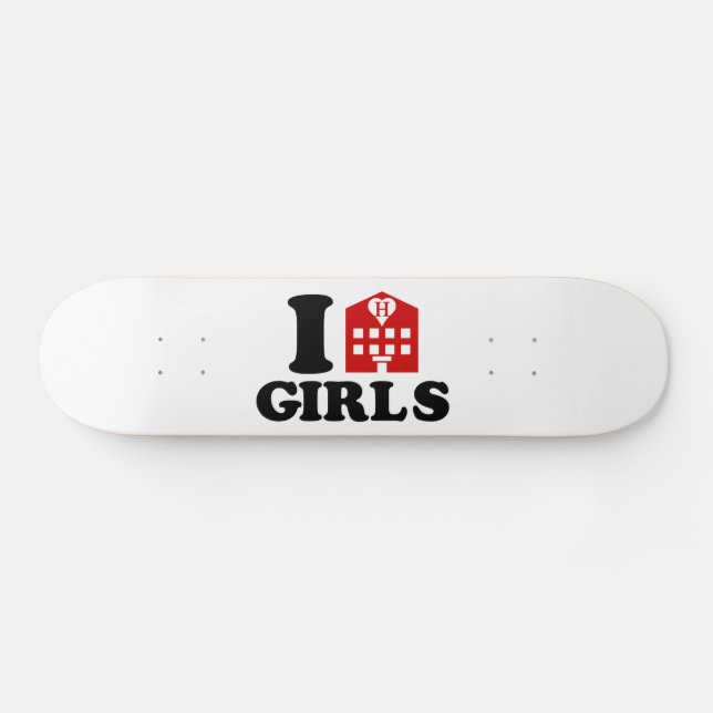 Skate Eu Adoro Meninas De Hotel (Horz)