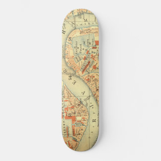 Skate Eu Amo Londres - Velho Mapa do Rio Tâmisa