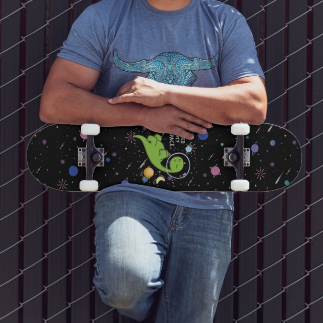 Skate Eu Preciso de Espaço, Dinossauro Divertido Espaço, (Ao ar livre 3)